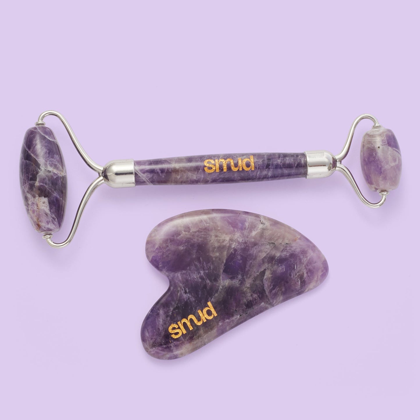 TERSA Skin · Gua sha y rodillo de cuarzo rosa