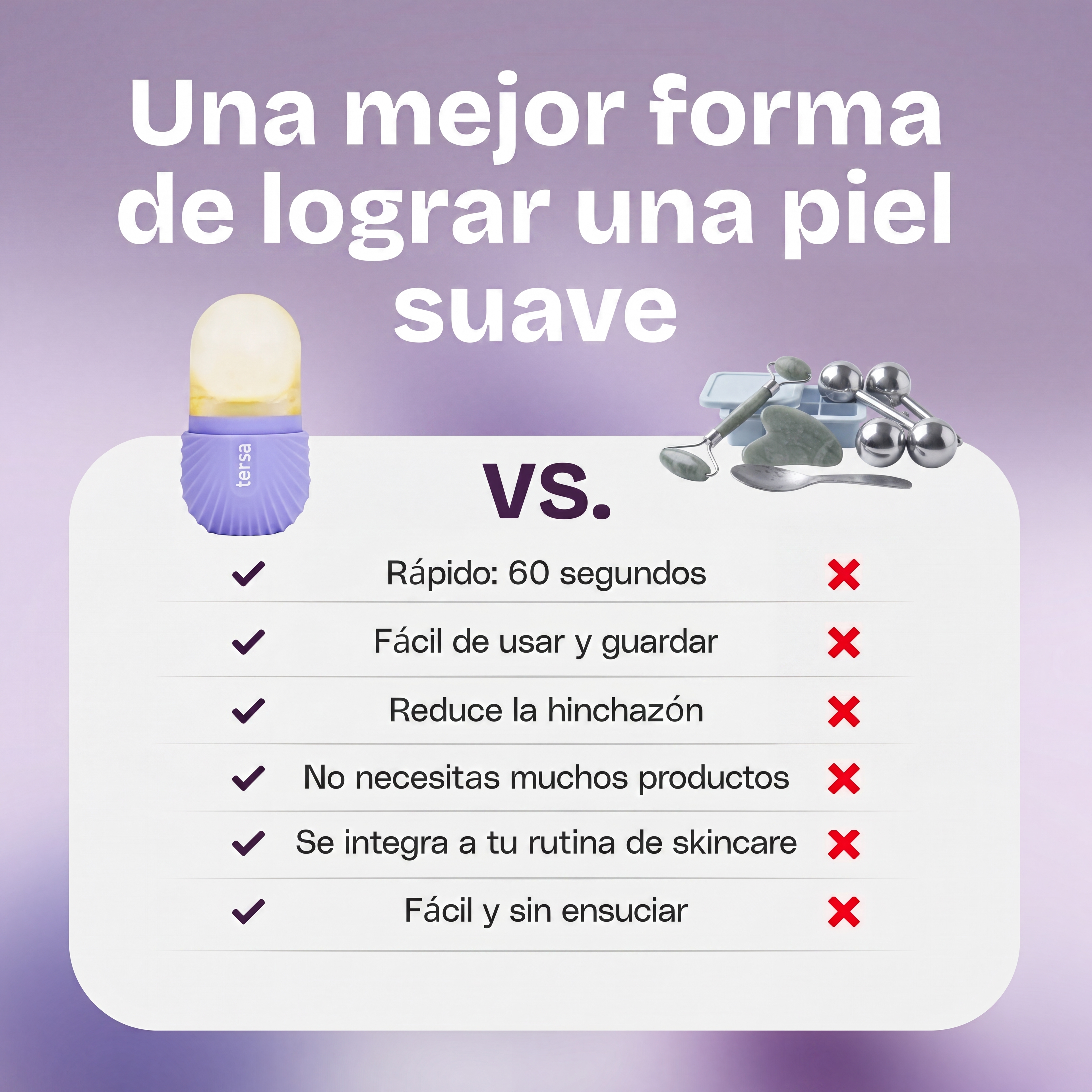 TERSA Skin · Ice Roller beneficio